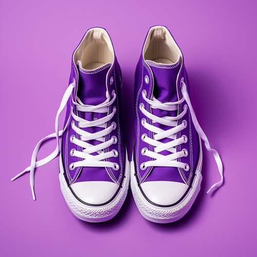 кеди converse фіолетові