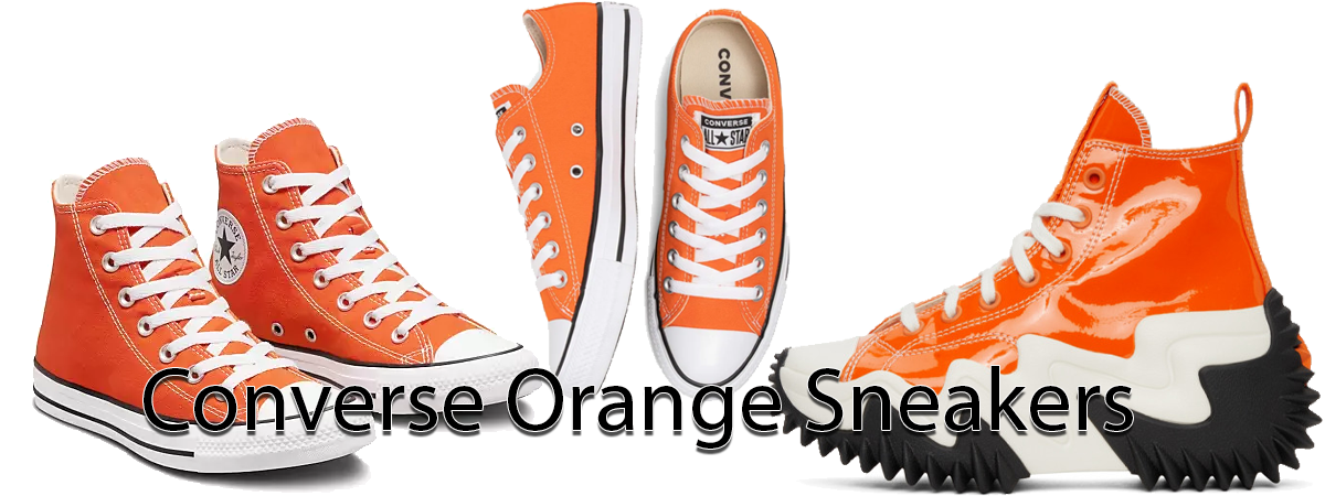 Помаранчеві кеди Converse: дизайн та образи